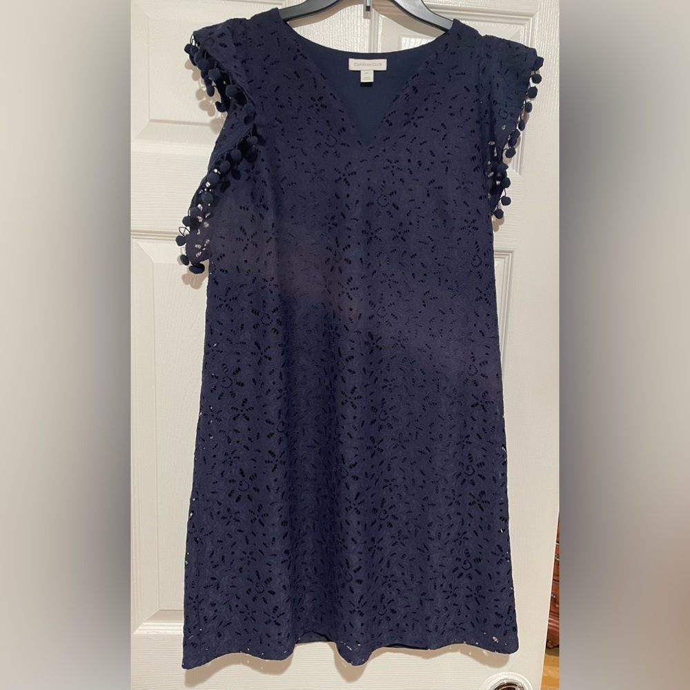Charter club navy lace dress